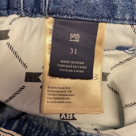 Scotch & Soda Matchy Matchy Paperbag Belted Denim Jean Shorts Size 31. - Picture 9 of 13